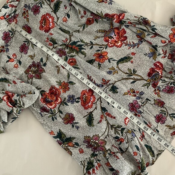 Maeve By Anthropologie Top Women Size 4 Multicolor Janie Flounce Ruffle Hemline - Picture 7 of 14